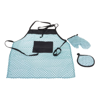 Zestaw Metalowych Garnków dla dzieci 3+ Przybory Kuchenne + Fartuch + Akcesoria 13 el.